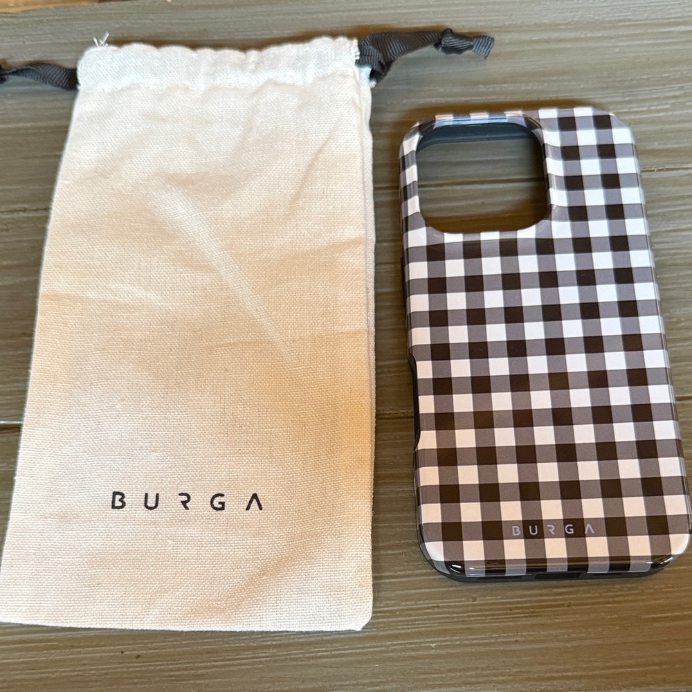 iPhone 16 Pro   Black and White Checkered Phone Case